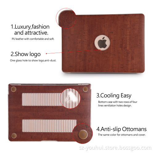 Factory Price Wood Pattern Cover Shell Hard Case for Macbook with Retina 12.1"